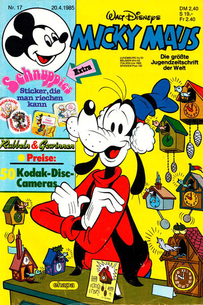 Cover for Micky Maus (Egmont Ehapa, 1951 series) #17/1985