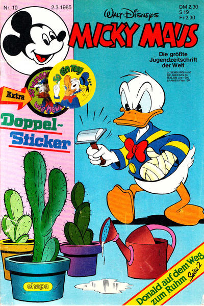 Cover for Micky Maus (Egmont Ehapa, 1951 series) #10/1985