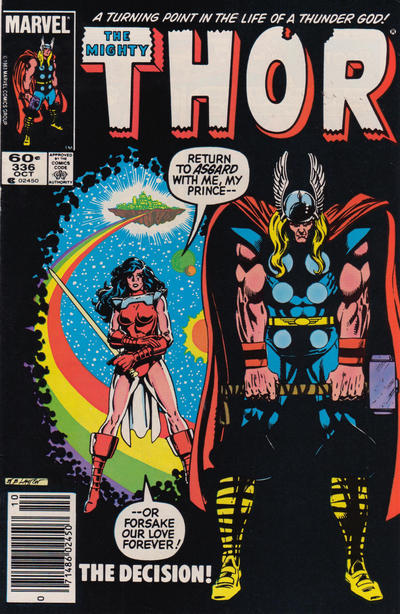 Cover for Thor (Marvel, 1966 series) #336 [Newsstand]