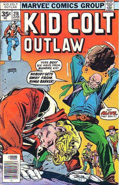 Cover for Kid Colt Outlaw (Marvel, 1949 series) #218 [35¢]