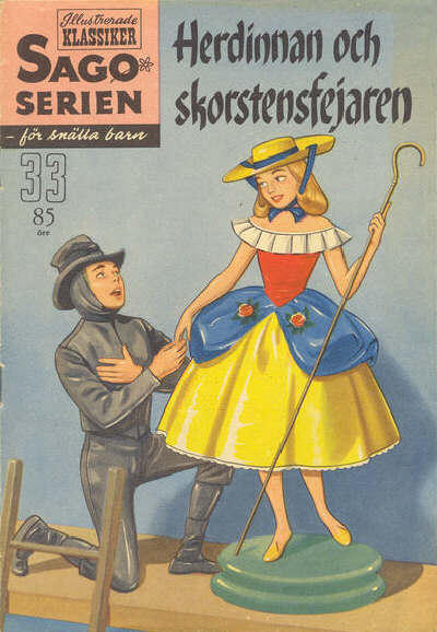 Cover for Sagoserien (Illustrerade klassiker, 1957 series) #33 - Herdinnan och skorstensfejaren