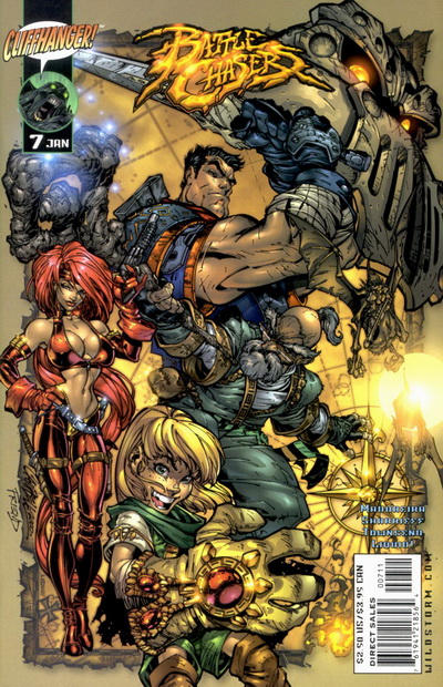 Cover for Battle Chasers (DC, 1999 series) #7 [J. Scott Campbell / Richard Friend Cover]
