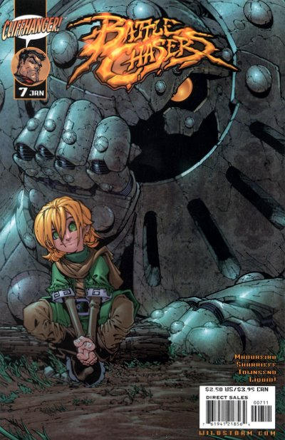 Cover for Battle Chasers (DC, 1999 series) #7 [Humberto Ramos / Sandra Hope Cover]