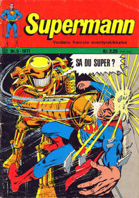 Cover for Supermann (Illustrerte Klassikere / Williams Forlag, 1969 series) #5/1971