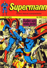 Cover Thumbnail for Supermann (Illustrerte Klassikere / Williams Forlag, 1969 series) #7/1972