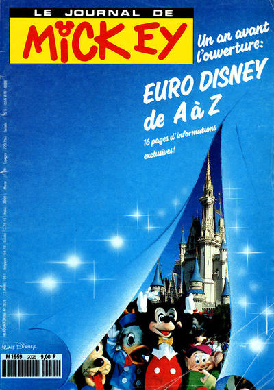 Cover for Le Journal de Mickey (Hachette, 1952 series) #2025