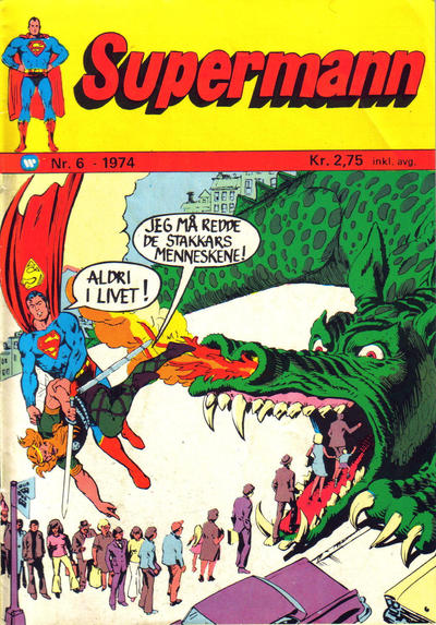 Cover for Supermann (Illustrerte Klassikere / Williams Forlag, 1969 series) #6/1974