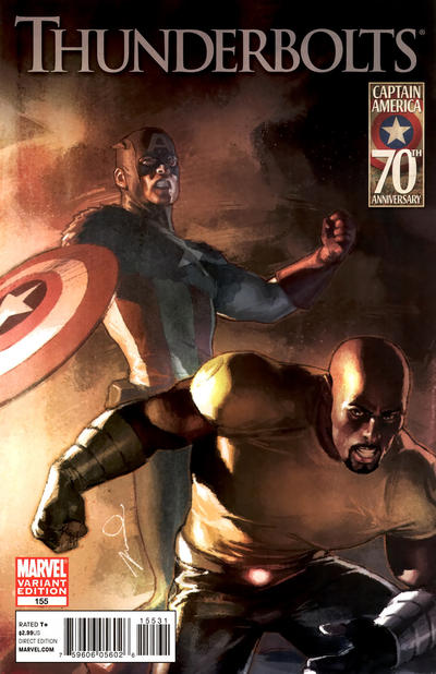 Cover for Thunderbolts (Marvel, 2006 series) #155 [Captain America 70th Anniversary]