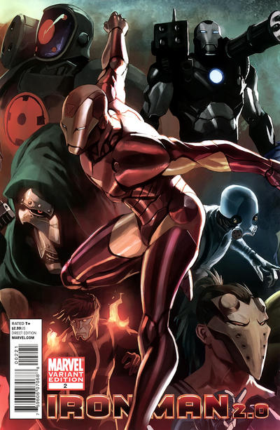 Cover for Iron Man 2.0 (Marvel, 2011 series) #2 [Variant Edition]