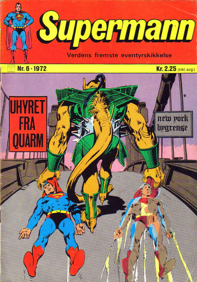 Cover for Supermann (Illustrerte Klassikere / Williams Forlag, 1969 series) #6/1972