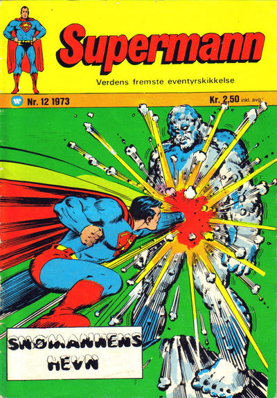 Cover for Supermann (Illustrerte Klassikere / Williams Forlag, 1969 series) #12/1973
