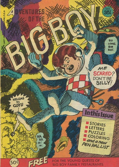 Cover for Adventures of the Big Boy (Webs Adventure Corporation, 1957 series) #381 [Tops]