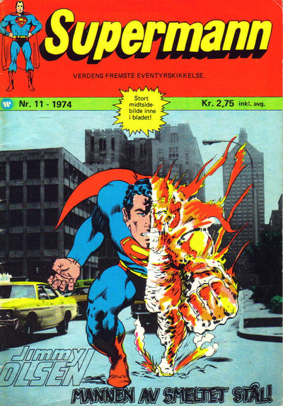 Cover for Supermann (Illustrerte Klassikere / Williams Forlag, 1969 series) #11/1974