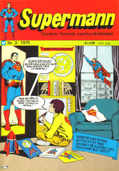 Cover for Supermann (Illustrerte Klassikere / Williams Forlag, 1969 series) #3/1975