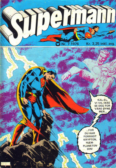 Cover for Supermann (Illustrerte Klassikere / Williams Forlag, 1969 series) #7/1976