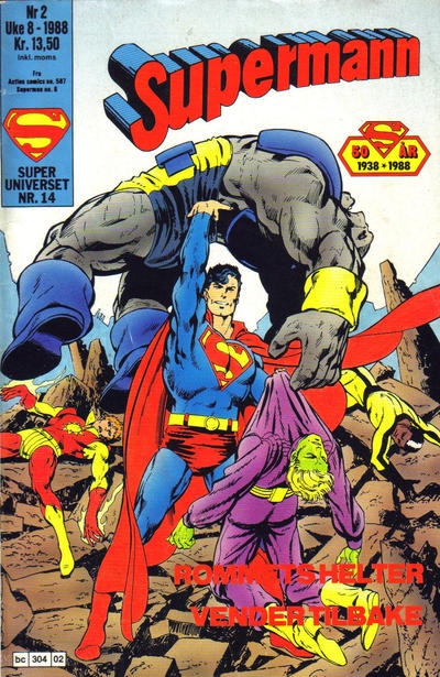 Cover for Supermann (Semic, 1985 series) #2/1988