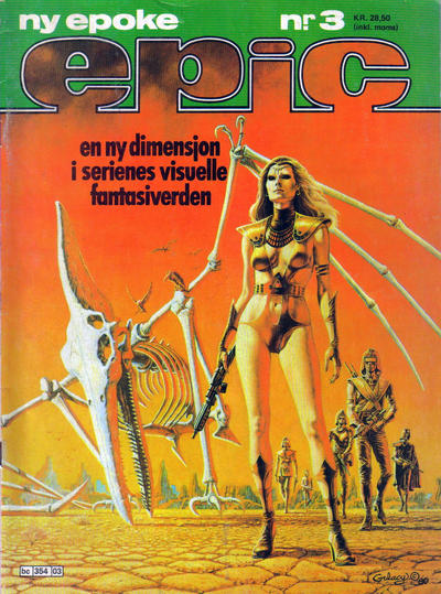 Cover for Epic (Semic, 1983 series) #3