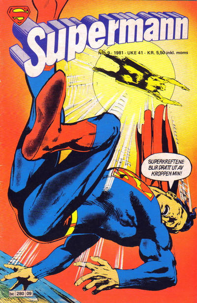 Cover for Supermann (Semic, 1977 series) #9/1981