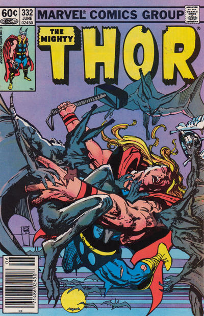 Cover for Thor (Marvel, 1966 series) #332 [Newsstand]