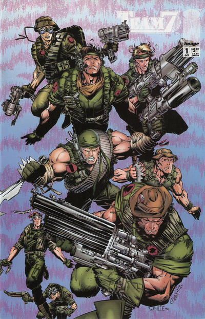 Cover for Team 7 (Image, 1994 series) #1 [WildStorm 1994 Puzzle Cover]