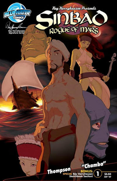 Cover for Sinbad: Rogue of Mars (Bluewater / Storm / Stormfront / Tidalwave, 2007 series) #1 [Cover A]