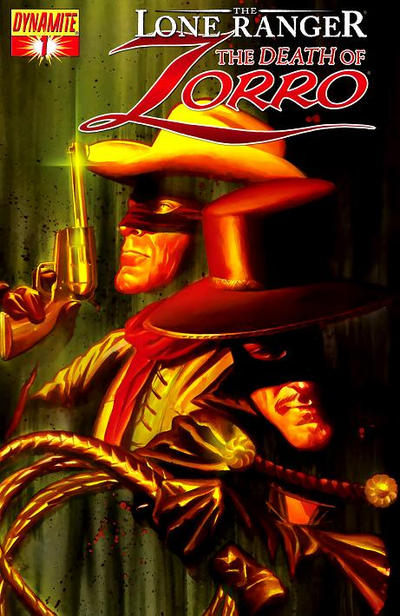 Cover for The Lone Ranger & Zorro: The Death of Zorro (Dynamite Entertainment, 2011 series) #1 [Alex Ross Cover]