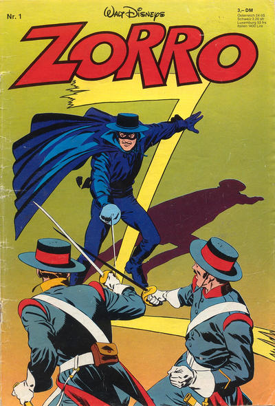 Cover for Zorro (Egmont Ehapa, 1979 series) #1/1979