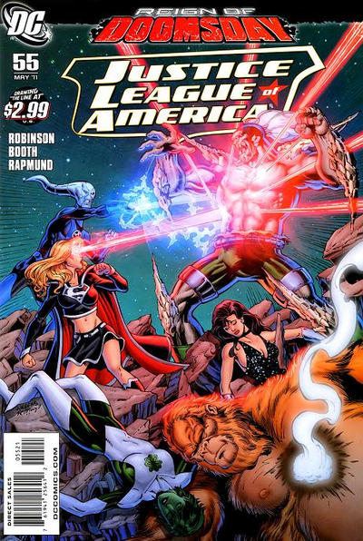 Cover for Justice League of America (DC, 2006 series) #55 [Dan Jurgens / Norm Rapmund Cover]