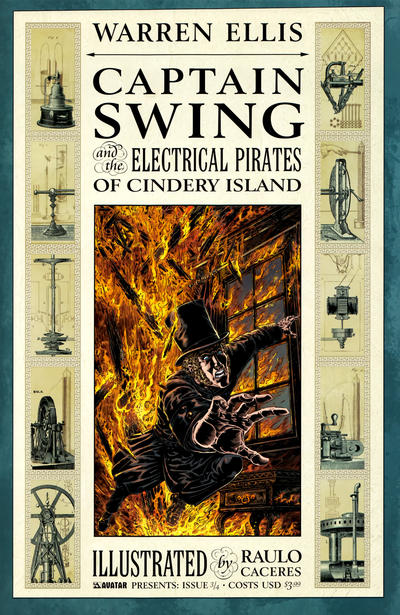 Cover for Captain Swing and the Electrical Pirates of Cindery Island (Avatar Press, 2010 series) #3 [Regular]