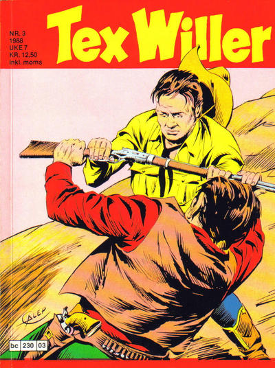Cover for Tex Willer (Semic, 1977 series) #3/1988