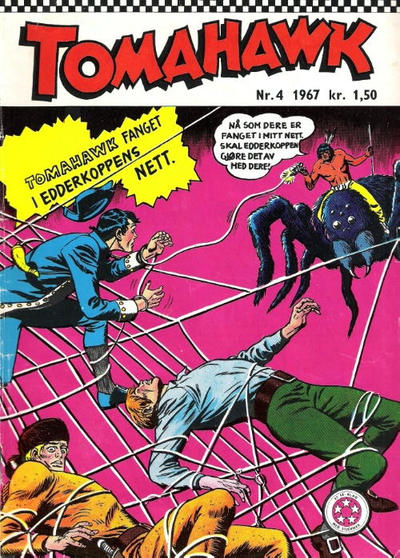 Cover for Tomahawk (Serieforlaget / Se-Bladene / Stabenfeldt, 1965 series) #4/1967