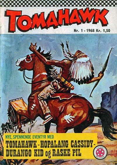 Cover for Tomahawk (Serieforlaget / Se-Bladene / Stabenfeldt, 1965 series) #1/1968