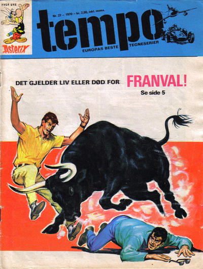 Cover for Tempo (Hjemmet / Egmont, 1966 series) #27/1970