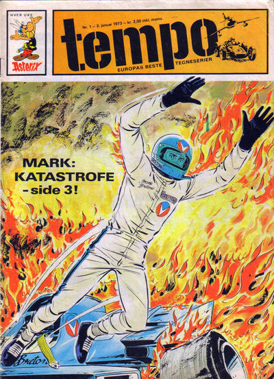 Cover for Tempo (Hjemmet / Egmont, 1966 series) #1/1973