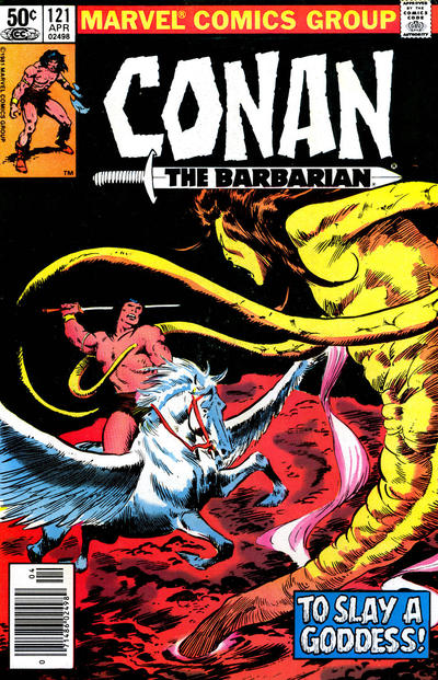 Cover for Conan the Barbarian (Marvel, 1970 series) #121 [Newsstand]