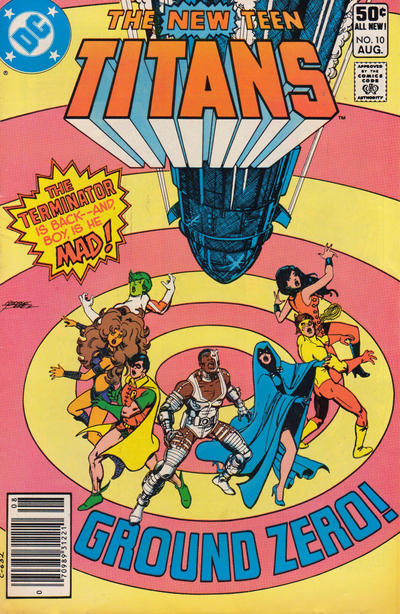 Cover for The New Teen Titans (DC, 1980 series) #10 [Newsstand]