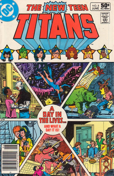 Cover for The New Teen Titans (DC, 1980 series) #8 [Newsstand]