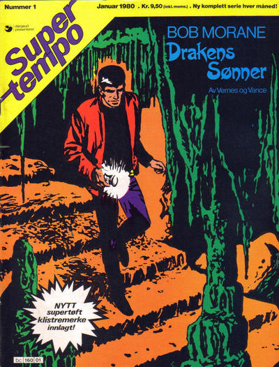 Cover for Supertempo (Hjemmet / Egmont, 1979 series) #1/1980 - Bob Morane - Drakens sønner