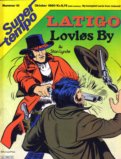 Cover for Supertempo (Hjemmet / Egmont, 1979 series) #10/1980 - Latigo - Lovløs by