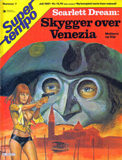 Cover for Supertempo (Hjemmet / Egmont, 1979 series) #7/1981 - Scarlett Dream - Skygger over Venezia