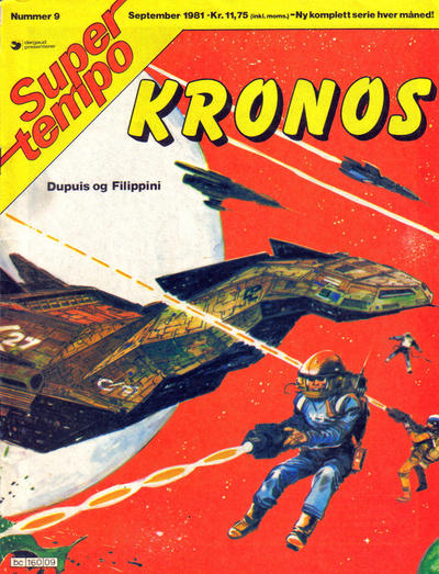Cover for Supertempo (Hjemmet / Egmont, 1979 series) #9/1981 - Kronos - Ultimatum