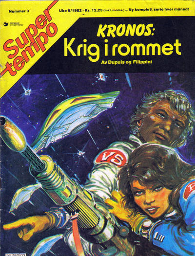 Cover for Supertempo (Hjemmet / Egmont, 1979 series) #3/1982 - Kronos - Krig i rommet