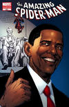 Cover Thumbnail for The Amazing Spider-Man (1999 series) #583 [5th Printing Variant - Barack Obama - Phil Jimenez Cover]