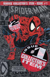 Cover for Spider-Man (Marvel, 1990 series) #1 [Direct - Unpriced / $2 Polybagged Silver Edition]