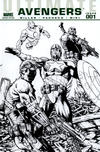 Cover Thumbnail for Ultimate Avengers (2009 series) #1 [Carlos Pacheco Black and White Cover]