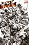 Cover Thumbnail for Secret Invasion (2008 series) #7 [Variant Edition - Leinil Francis Yu Sketch Cover]