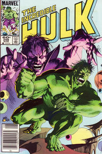 Cover Thumbnail for The Incredible Hulk (Marvel, 1968 series) #298 [Newsstand]