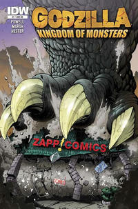 Cover for Godzilla: Kingdom of Monsters (IDW, 2011 series) #1 [Zapp Comics Cover]