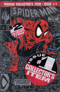 Cover Thumbnail for Spider-Man (Marvel, 1990 series) #1 [Unpriced / $2 Polybagged Silver Edition]