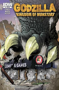 Cover for Godzilla: Kingdom of Monsters (IDW, 2011 series) #1 [Rockin' Rooster Comics Cover]